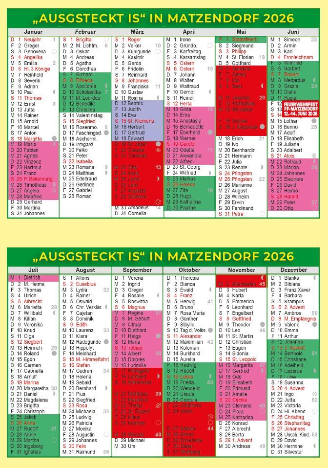 heurigenkalender matzendorf 2026 g
